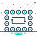 Repeated Rotation Reiteration Icon