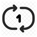 Repeter Un Symbole Icone De Boucle Unique Icone De Repetition Unique Icône