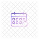 Hora E Data Calendario Data Ícone