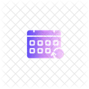 Hora E Data Calendario Data Ícone