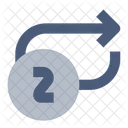 Repetir Dos Veces Icono