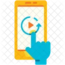 Replay Video Phone Video Player Icon