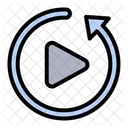 Replay Video Phone Video Player Icône