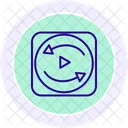 Replayability Line Icon Icon