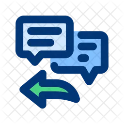 Reply chat communication  Icon
