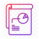 レポート、ドキュメント、分析 アイコン