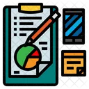 Clipboard Pencil Files Icon