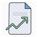 Report Growth Sheet Icon