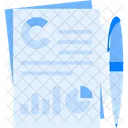 Chart Document Flaw Icon