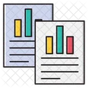 Report Sheet Graph Icon