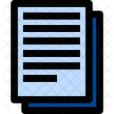 Report Text Lines Article Icon