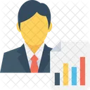 Report Graph Businessman Icon