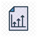 Report Growth Document Icon