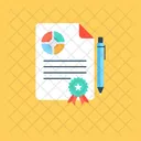 Report Writing Document Icon