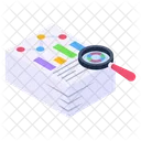 Descriptive Data Report Analysis Document Analysis Icon