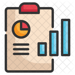 Report Board Icon - Download in Colored Outline Style