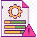 Report Customization Report Warning Report Error Icon