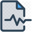 Medical Report Pulse Icon