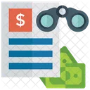 Project Monitoring Report Monitoring Performance Measurement Icon