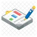 Report Writing Record Business Report Icon