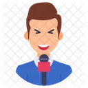 Reporter Apresentador Jornalista Ícone