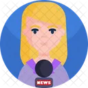 Transmissao De Noticias Canal De Noticias Reporter Ícone