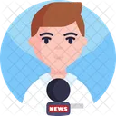 Transmissao De Noticias Canal De Noticias Reporter Ícone