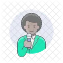Reporter Apresentadora Garota Ícone