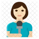 Reporter Noticia Mulher Ocupacao Feminina Ícone