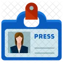 Reporter Identification Woman Icon