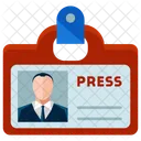 Reporter Identification Man Icon