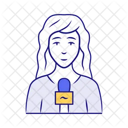 Reporter woman  Icon