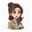 Reportero Noticias Periodista Icono