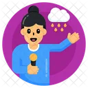 Reportero del clima  Icono