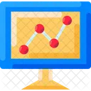Reporting Graph Growth Graph Icon