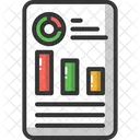 Reporting Graph Financial Business Icon