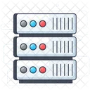 Servidor De Datos Rack De Servidores Deposito De Datos Icono