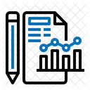 Representacion Grafica Analisis Evaluacion Empresarial Icono