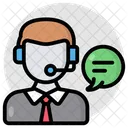 Representante De Servicio Al Cliente Atencion Al Cliente Linea De Ayuda Icono