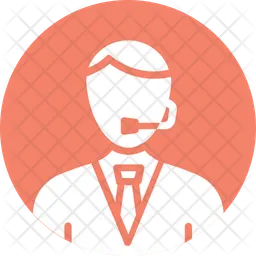 Representante del cliente  Icono