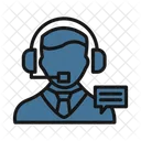 Representante De Atencion Al Cliente Atencion Al Cliente Centro De Llamadas Icono