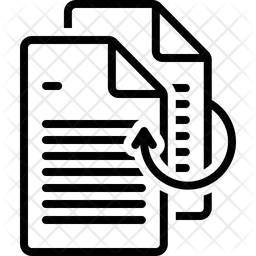 Reprint Icon - Download in Line Style