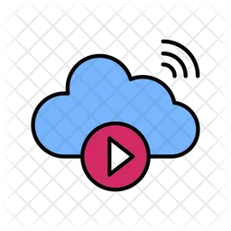 Reproducción de vídeo en la nube  Icono