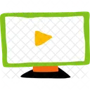 Reproducir Video Video Video En Linea Icono