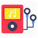 Reproductor De Mp 3 Dispositivo De Musica Con Audio Dispositivo Portatil Icono