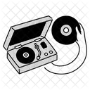 Ilustracion De Reproductor De Musica De Medio Tono Reproductor De Musica Portatil Reproductor De Audio Icono