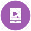 Video Reproductor Movil Icono