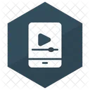 Video Reproductor Movil Icono