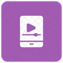 Video Reproductor Movil Icono