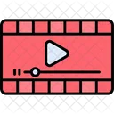 Reproductor De Video Pelicula Diagrama De Flujo Icono